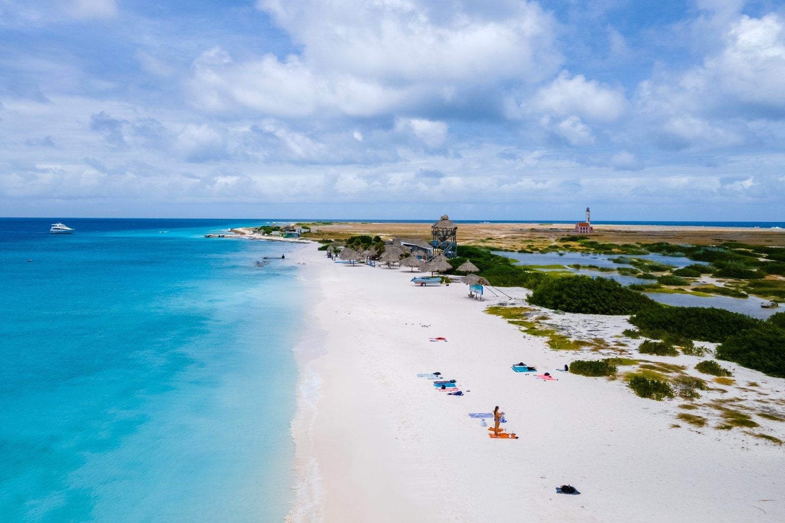 Klein Curacao Island with Tropical beach at the Caribbean island of Curacao Caribbean