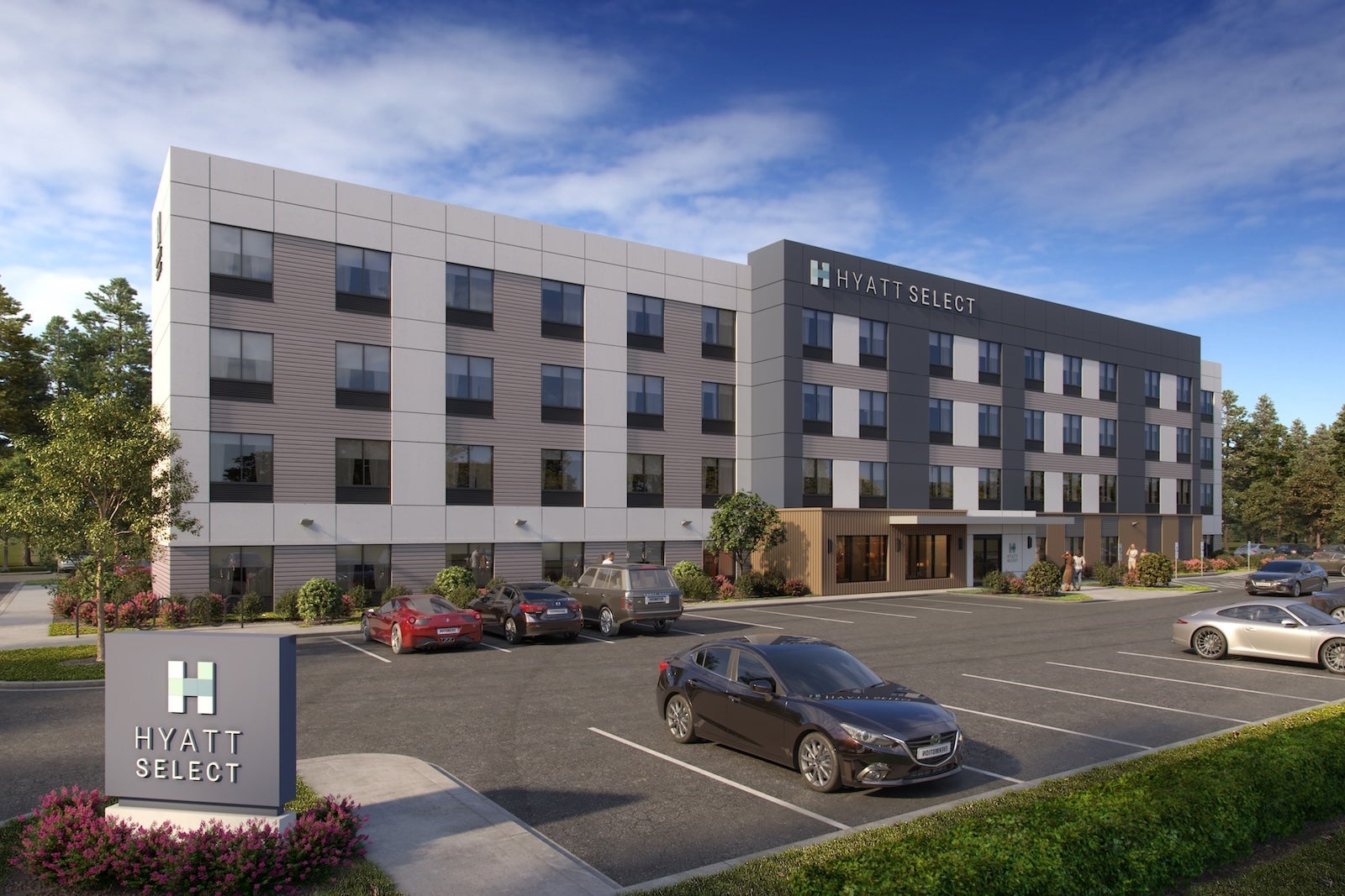 Hyatt Select Exterior Rendering