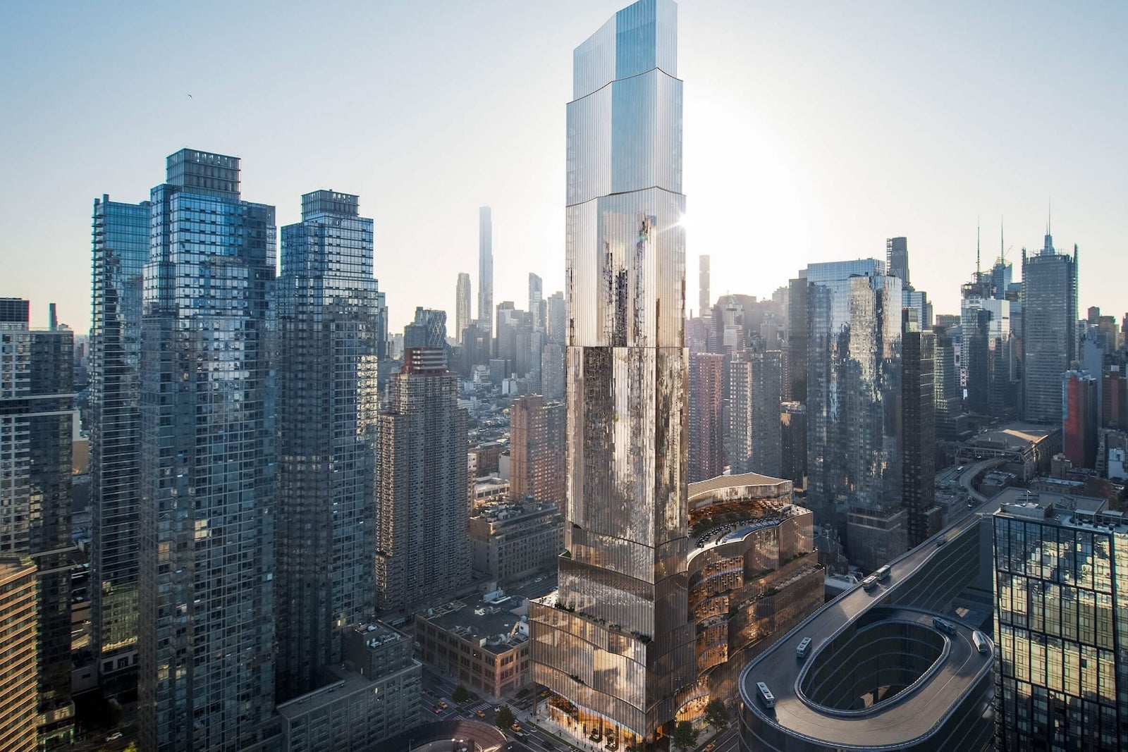 The-Avenir-looking-east-with-Silver-Towers-on-the-left