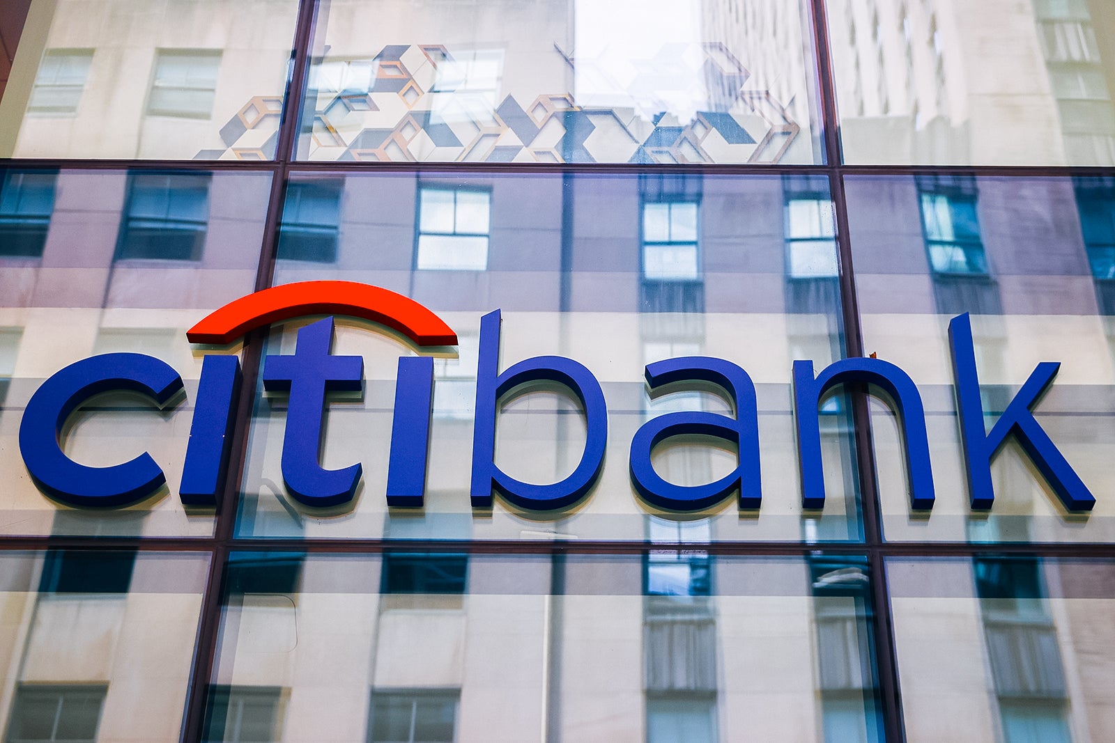 Citibank logo at bank_BEATA ZAWRZELl:NURPHOTO via GETTY IMAGES