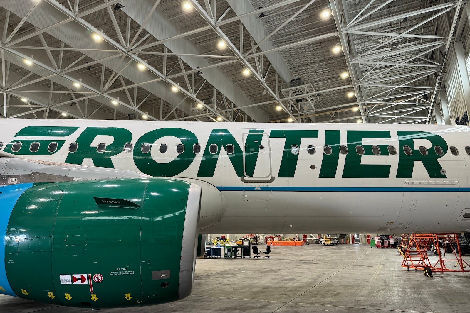frontier plane hanger