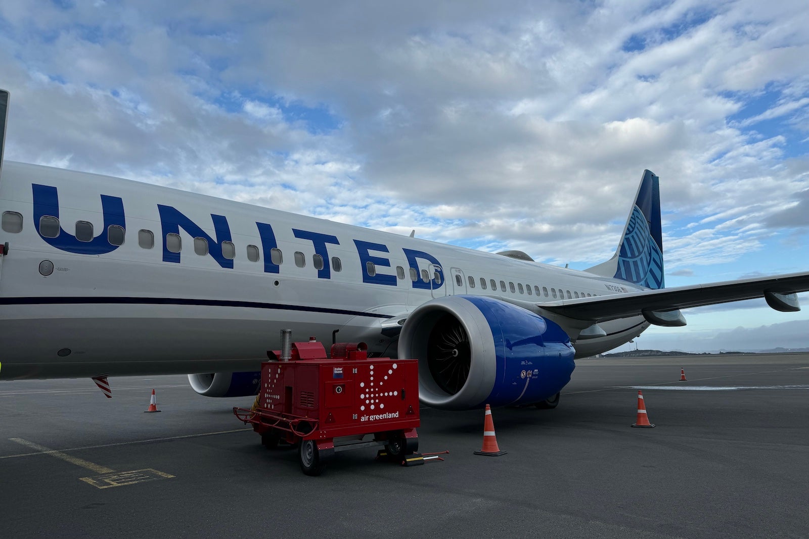 united plane greenland