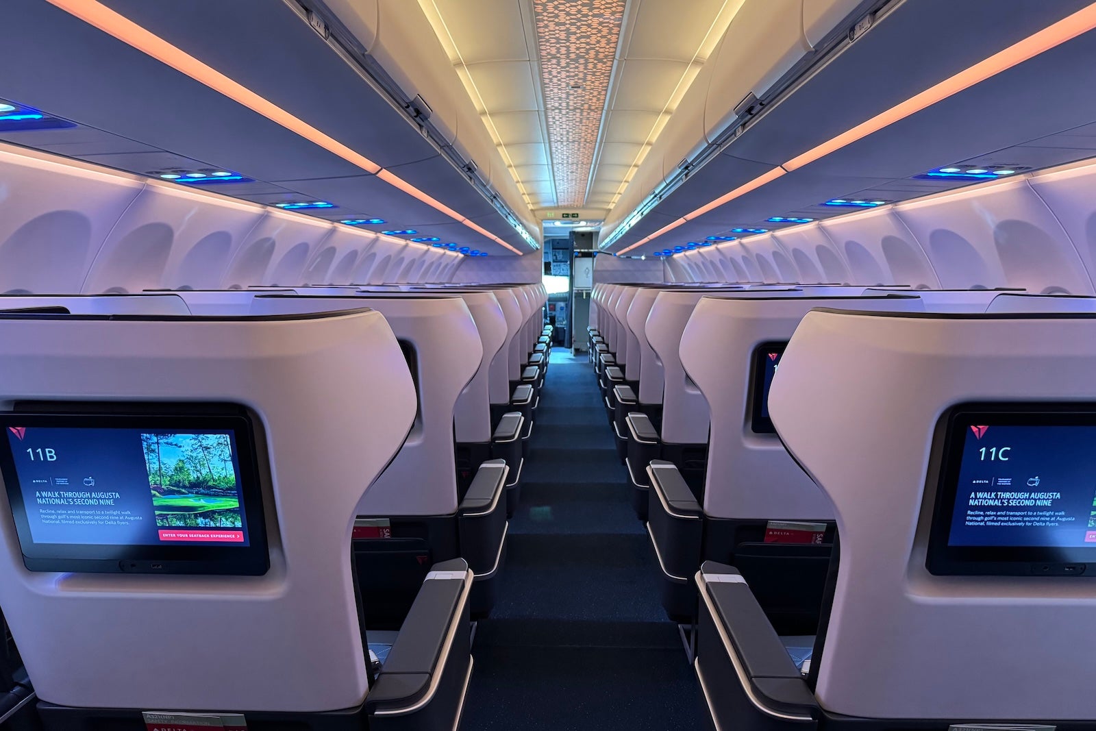 delta first class aisle