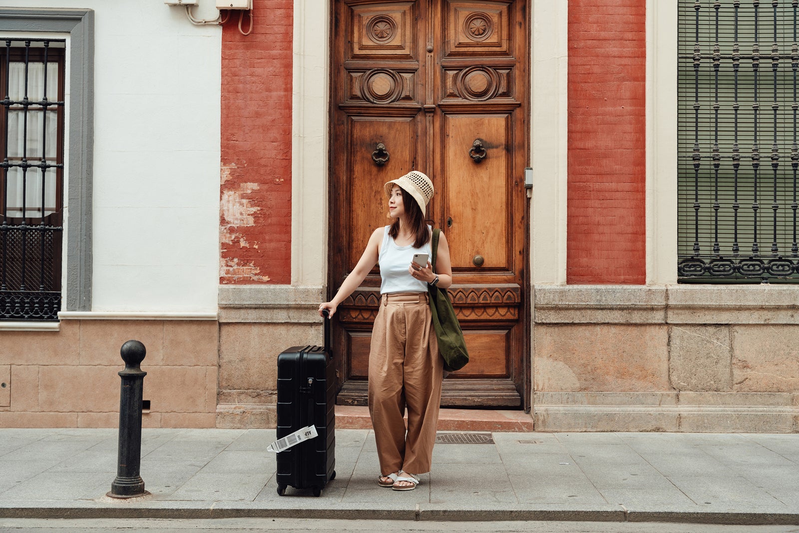 Woman on vacation