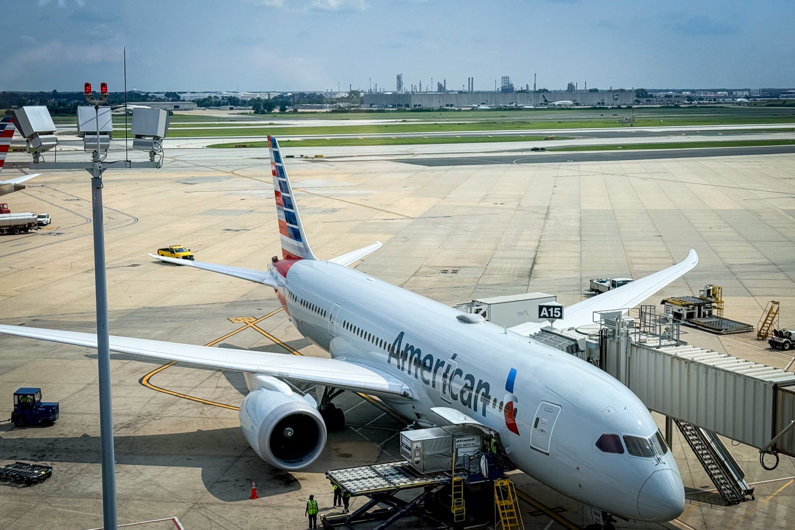 American Airlines plane on tarmac