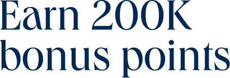 Earn 200k bonus points