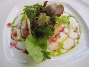 Try the octopus carpaccio at Rui Paul.