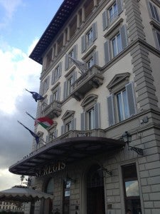 The exterior of the St. Regis Florence.