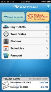 Amtrak App