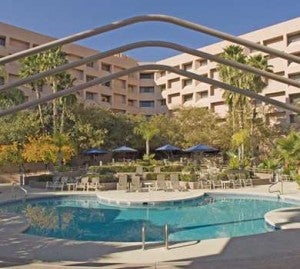 Take a swim at the outdoor pool at the Hilton Tucson East.