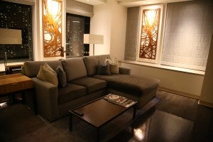 The living room of my Astor Suite.