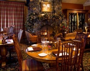 Enjoy a meal at the Rusty Parrot Lodge's Wild Sage Restaurant.