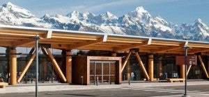 Jackson Hole's airport is the only one in the US located in a national park.