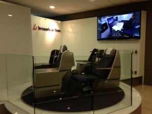 Brussels Airlines Business Class Lounge Display