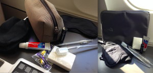 A Tale of Two Amenity Kits: A standard Dop Kit, and a padded Tablet Case