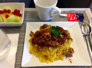 Moroccan Beef Stew served over couscous