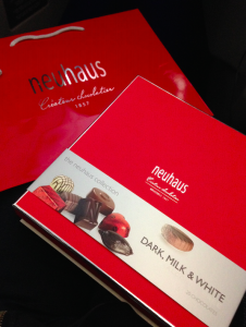 Complimentary box of Belgian Chocolates from Neuhaus