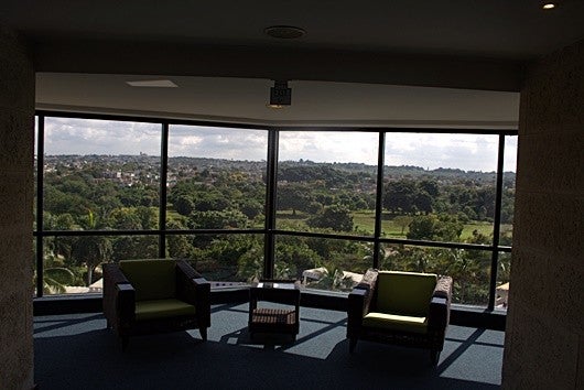 However these little sitting areas by the elevators did brighten up the middle section of the hallways