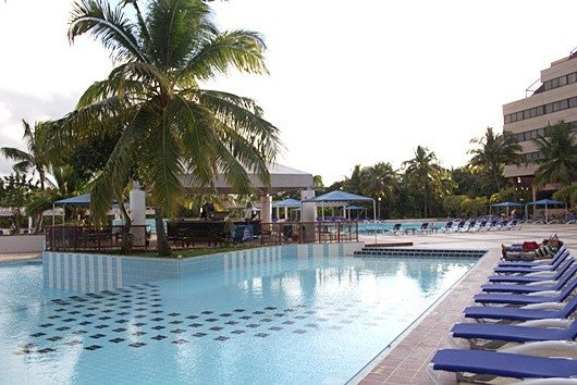 We actually did get to spend an hour enjoying the pool one afternoon