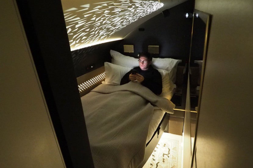 Etihad A380 The Residence - In Bed