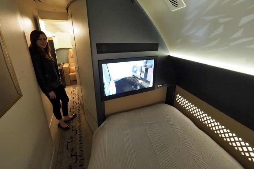 Etihad A380 The Residence - View from Bed