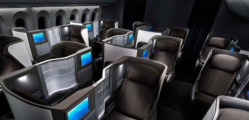 BA's business seats face each other — perfect for couples traveling together. Photo courtesy of British Airways.