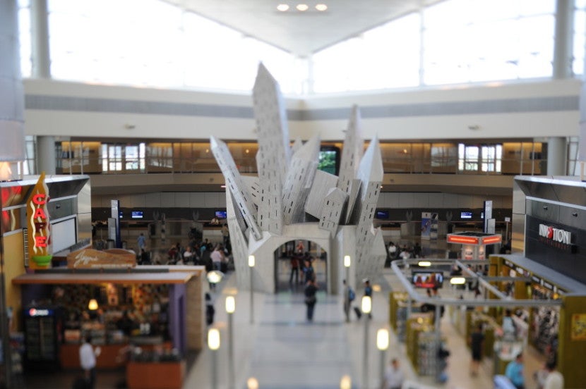 Overhead shot of shops at DFW. Photo courtesy of Dallas/Fort Worth International Airport.