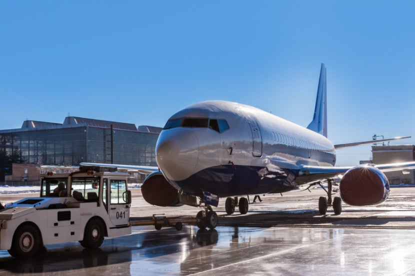 Aircraft pushback. Image courtesy of Shutterstock.