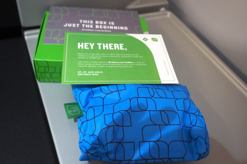 Mint's amenity kit.