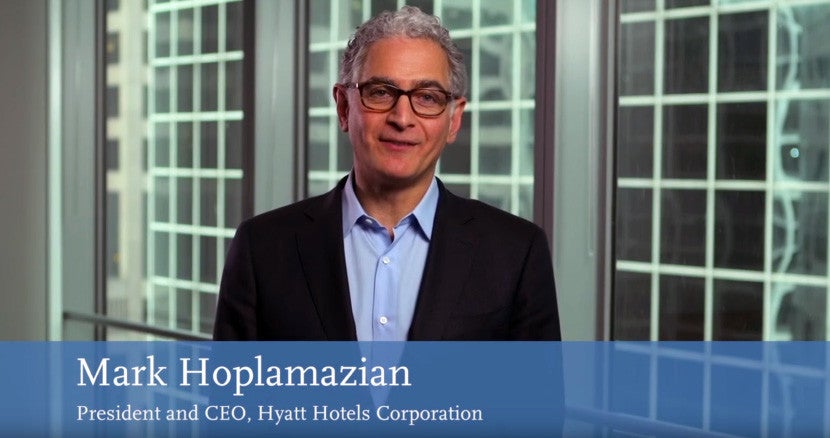 Hyatt's CEO introduced the new brand.