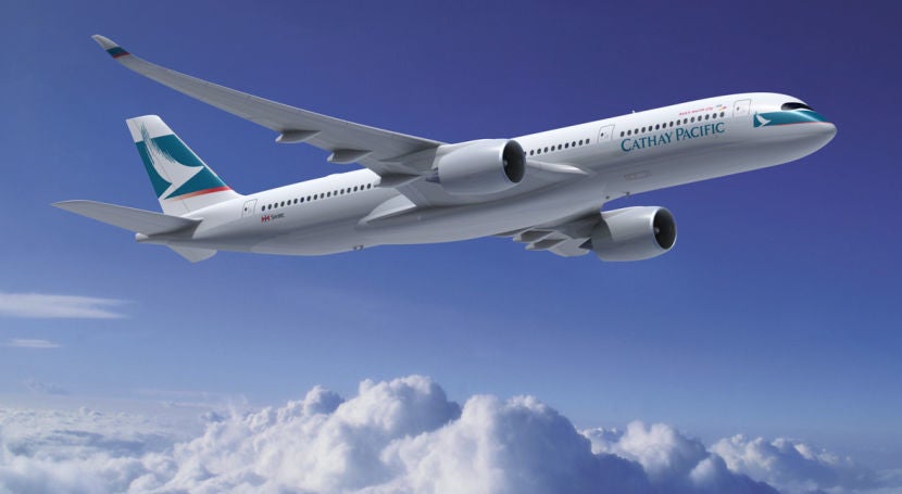 Cathay Pacific should be getting its first A350 next month. Image courtesy of Airbus.