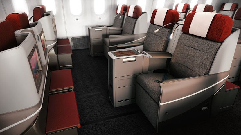 TAM's A350s will have the same business-class seats as its Boeing 787s (pictured here). Image courtesy of LATAM.