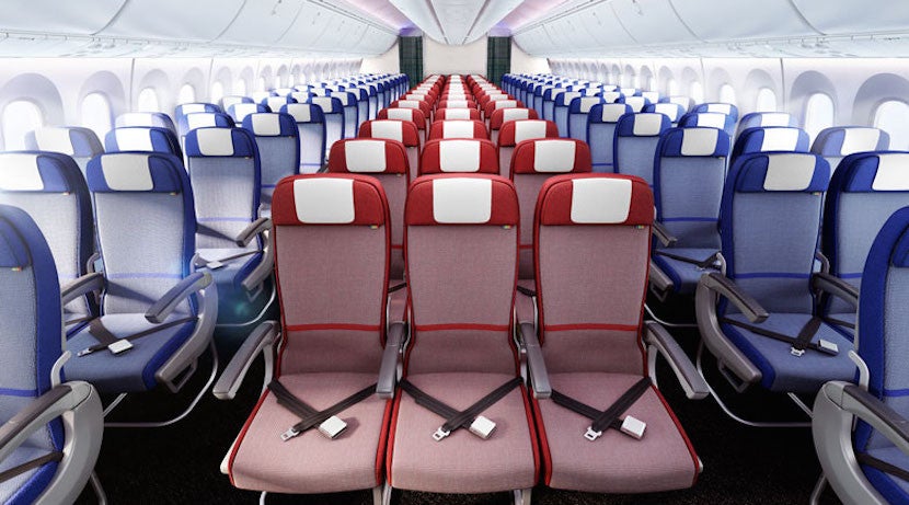 LATAM's A350 economy cabin. Image courtesy of LATAM.