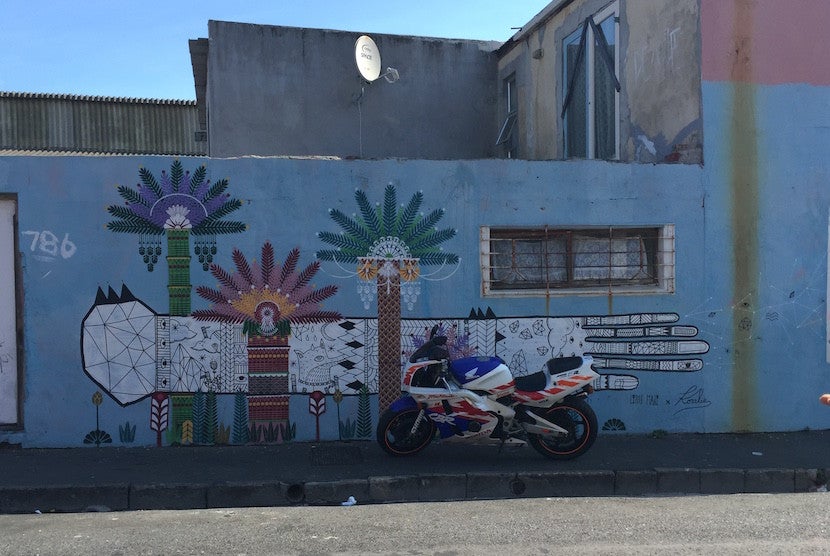 Take a street art tour of one of Cape Town's up-and-coming neighborhoods, Woodstock. Image by the author.