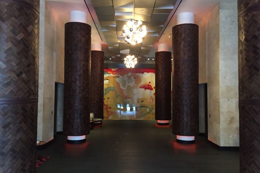 The open lobby of the Andaz San Diego.