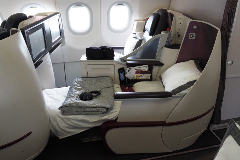 Qatar A319 All Business Class Farnborough