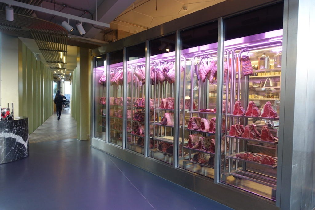 The meat locker at Mr. Porter.